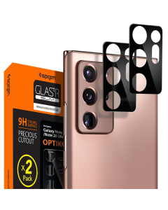 Защитное стекло Spigen для Galaxy Note 20 Ultra - Optik Lens - Черный - 2 шт - AGL01449