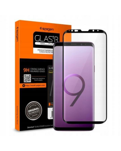 Защитное стекло Spigen для Galaxy S9 - Glas.tR Curved HD - Черный - 1 шт - 592GL22820