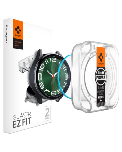 Защитное стекло Spigen для Galaxy Watch 6 Classic (47mm) - EZ FIT GLAS.tR - Прозрачный - 1 шт - AGL07066