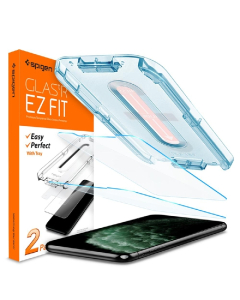 Защитное стекло Spigen для iPhone 11 Pro Max - EZ FIT GLAS.tR SLIM - Прозрачный - 2 шт - 065GL25359