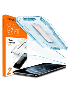 Защитное стекло Spigen для iPhone 11 Pro / XS / X - EZ FIT GLAS.tR SLIM - Прозрачный - 2 шт - 063GL25358