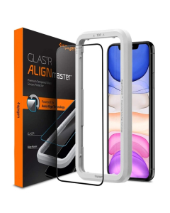 Защитное стекло Spigen для iPhone 11 / XR - AlignMaster Full Coverage - Черный - 1 шт - AGL00106
