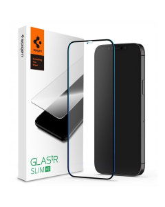 Защитное стекло Spigen для iPhone 12 / iPhone 12 Pro - Full Cover HD - Черный - 1 шт - AGL01512