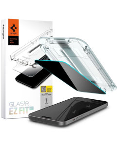 Защитное стекло Spigen для iPhone 15 Pro - Glas.tR EZ Fit (Privacy) - Затемненный - 1 шт - AGL07120