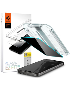 Защитное стекло Spigen для iPhone 15 Pro Max - Glas.tR EZ Fit (Privacy) - Затемненный - 1 шт - AGL07118