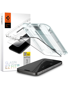 Защитное стекло Spigen для iPhone 15 Pro Max - Glas.tR EZ Fit HD - Черный - 1 шт - AGL06879