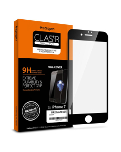 Защитное стекло Spigen для iPhone SE (2022/2020)/8/7 - Full Cover Glass - Черное - 042GL20425