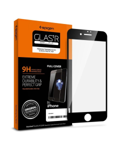 Защитное стекло Spigen для iPhone SE (2022/2020)/8/7 - GLAS.tR Slim Full - Черный - 1 шт - AGL01314
