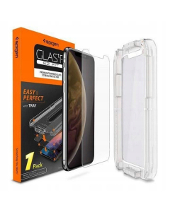 Защитное стекло Spigen для iPhone X / XS - Glas.tR EZ Fit - Прозрачный - 063GL24823