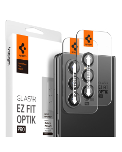 Защитное стекло для камеры Spigen для Galaxy Z Fold 5 - Glas.tR EZ Fit Optik Pro - Черный - 2 шт - AGL06524