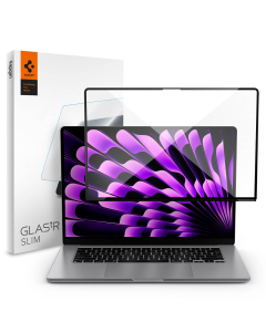 Защитное стекло Spigen для MacBook Air 15 M2 (2023) - Glas.tR SLIM - Прозрачный - 1 шт - AGL06950