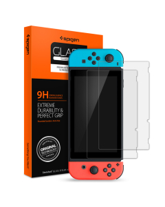 Защитное стекло Spigen для Nintendo Switch - Glas.tR SLIM - Прозрачный - 2 шт - R01GL21523