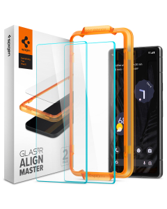 Защитное стекло Spigen для Pixel 7a - AlignMaster GLAS.tR - Прозрачный - 2 шт - AGL05968