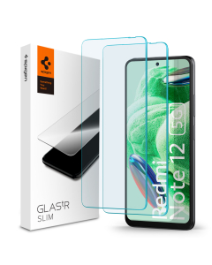 Защитное стекло Spigen для Redmi Note 12 5G - GLAS.tR Slim - Прозрачный - 2 шт - AGL06048