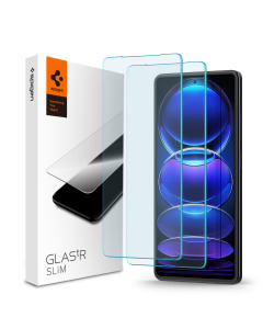 Защитное стекло Spigen для Redmi Note 12 Pro / Note 12 Pro Plus - GLAS.tR Slim - Прозрачный - 2 шт - AGL06045