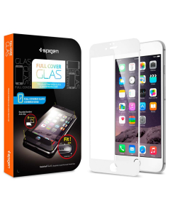 Защитное стекло Spigen для iPhone 6s / 6 - Full Cover Glass - Белое - SGP11377