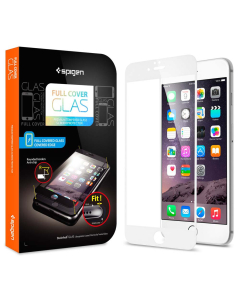 Защитное стекло Spigen для iPhone 6s Plus / 6 Plus - Full Cover Glass - Белое - SGP11379