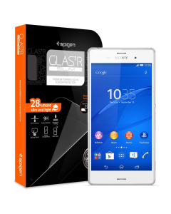Защитное стекло Spigen для Sony Xperia Z3 - Glas.tR Slim - SGP11250