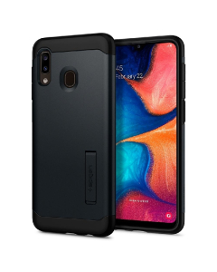 Защитный чехол Spigen для Galaxy A20 - Slim Armor - Синевато-серый - 612CS26062