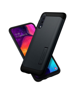 Защитный чехол Spigen для Galaxy A50 - Slim Armor - Черный - 611CS26203