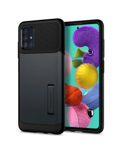 Защитный чехол Spigen для Galaxy A51 - Slim Armor - Синевато-серый - ACS00820