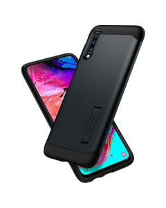 Защитный чехол Spigen для Galaxy A70 - Slim Armor - Синевато-серый - 620CS26391