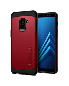 Защитный чехол Spigen для Galaxy A8 (2018) - Slim Armor - Красный - 590CS22808