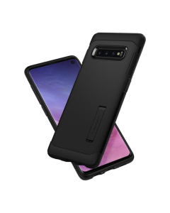 Защитный чехол Spigen для Galaxy S10 - Slim Armor - Черный - 605CS25917