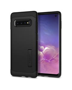 Защитный чехол Spigen для Galaxy S10 - Slim Armor - Черный - 605CS25384