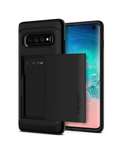 Защитный чехол Spigen для Galaxy S10 - Slim Armor CS - Черный - 605CS25816