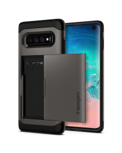 Защитный чехол Spigen для Galaxy S10 - Slim Armor CS - Темно-серый - 605CS25815