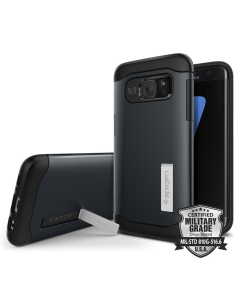 Защитный чехол Spigen для Galaxy S7 Edge - Slim Armor - Синевато-серый - 556CS20025