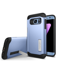 Защитный чехол Spigen для Galaxy S7 Edge - Slim Armor - Голубой - 556CS21030