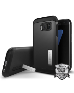 Защитный чехол Spigen для Galaxy S7 Edge - Tough Armor - Черный - 556CS20045