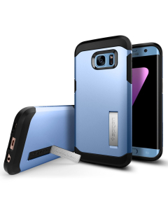 Защитный чехол Spigen для Galaxy S7 Edge - Tough Armor - Голубой - 556CS21033