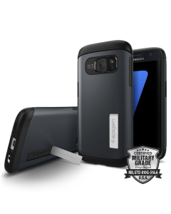 Защитный чехол Spigen для Galaxy S7 - Slim Armor - Синевато-серый - 555CS20024