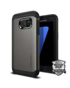 Защитный чехол Spigen для Galaxy S7 - Tough Armor - Темно-серый - 555CS20018