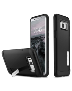 Защитный чехол Spigen для Galaxy S8 Plus - Slim Armor - Черный - 571CS21122