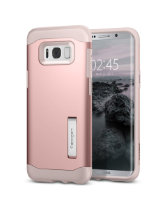 Защитный чехол Spigen для Galaxy S8 - Slim Armor - Розовое Золото - 565CS21434