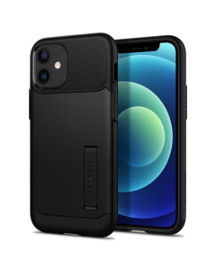 Защитный чехол Spigen для iPhone 12 Mini - Slim Armor - Чёрный - ACS01545