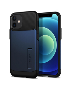 Защитный чехол Spigen для iPhone 12 Mini - Slim Armor - Тёмно-синий - ACS01547