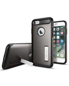 Защитный чехол Spigen для iPhone SE (2022/2020)/8/7 - Slim Armor - Темно-серый - 042CS20301