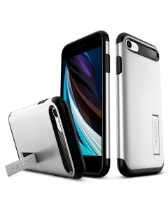 Защитный чехол Spigen для iPhone SE (2022/2020)/8/7 - Slim Armor - Серебристый - ACS01239
