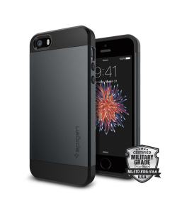 Защитный чехол Spigen для iPhone SE / 5s / 5 - Slim Armor - Синевато-серый - 041CS20174