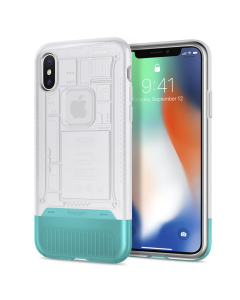Защитный чехол Spigen для iPhone X / XS - Classic C1 - Белый - 057CS23198
