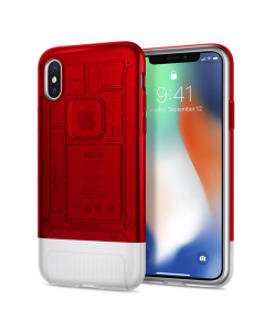 Защитный чехол Spigen для iPhone X / XS - Classic C1 - Рубиновый - 057CS23195