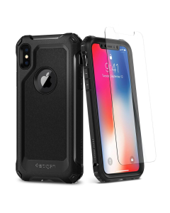 Защитный чехол Spigen для iPhone X / XS - Pro Guard - Черный - 057CS22179