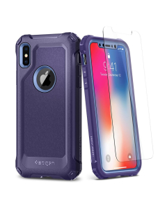 Защитный чехол Spigen для iPhone X / XS - Pro Guard - Фиолетовый - 057CS22699