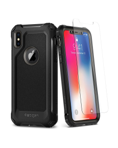 Защитный чехол Spigen для iPhone X / XS - Pro Guard - Темно-серый - 057CS22652