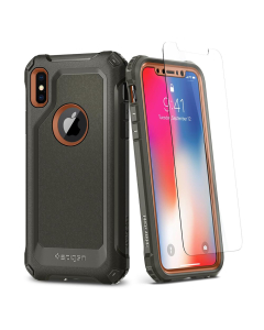 Защитный чехол Spigen для iPhone X / XS - Pro Guard - Зеленый - 057CS22651